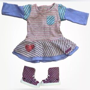 Beautiful American Girl School Dress and Boots